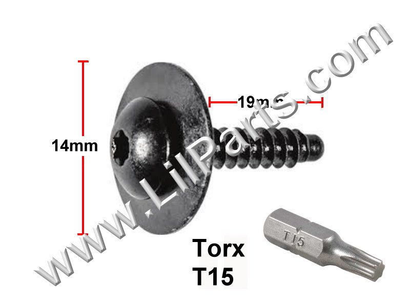 GM TORX Pan Head SEMS Tap Screw With Dog Point 11570637 A22070 PN:[H2096]