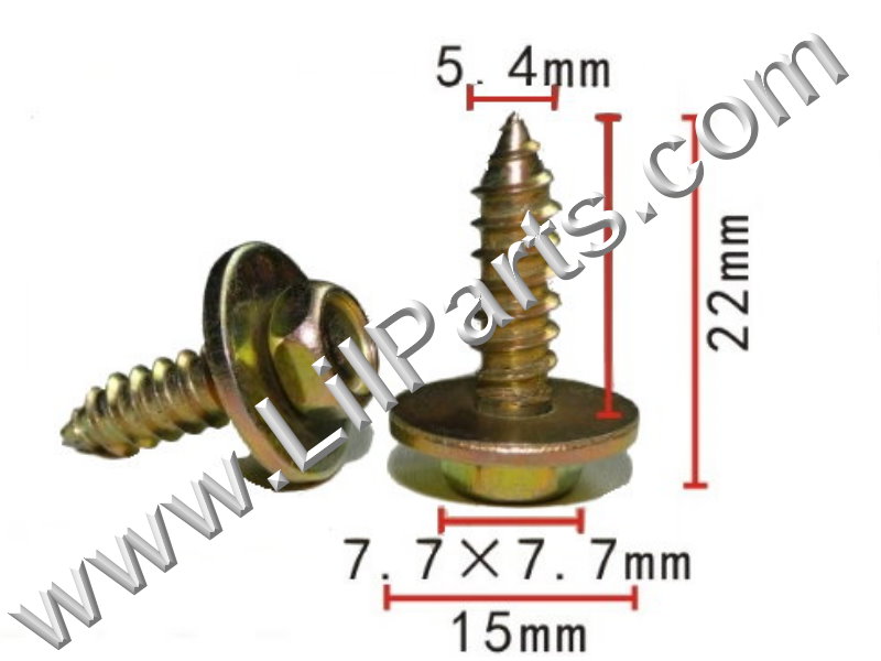 Body Fender Bolt Screw Sheet 6mm (1/4