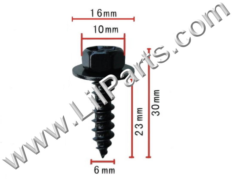 Mercedes Body Fender Bolt Screw Sheet Metal 6mm 1/4