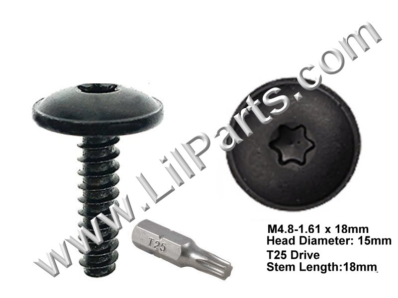 For Audi VW BMW Torx Truss Head T25 Tapping Screw N90775801, 07146963883, Auveco 22110 PN:[H2096]