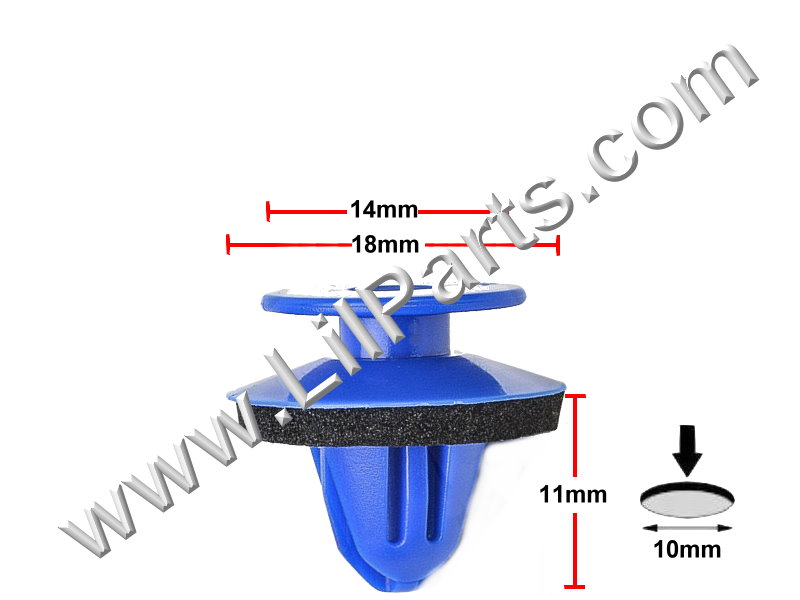 Compatible with AUDI OEM 15-16 Q3 Quattro Exterior-Wheel Fender Flare Molding Clip 8U0853909  PN:[11-867]