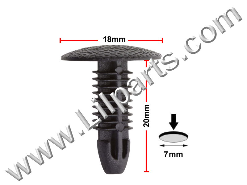 Compatible with Honda: 90667-SA0-0030: Nissan: 76996-01P02 N/A Auveco 16776