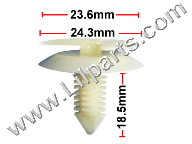 Compatible with Chrysler: 6003349, GM: 9685057, AMC: 4005470, VW: N98905101 1976-On N/A