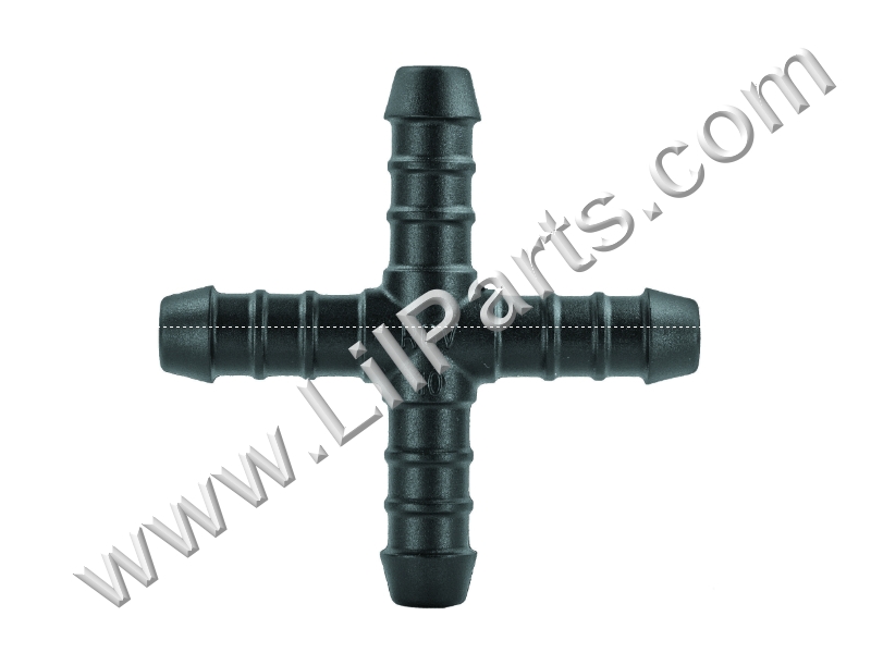 Barbed hose joiners,glass fibre reinforced Polyamide 6. Safe for use between -40C & +140C. Resistant to chemicals including hydrocarbons,oils,fuel,cooling system fluids,weak acids & alkalis. X Vacuum Tubing Connector Fitting 10mm x 10mm x 10mm 3/8in x 3/8in x 3/8in PN:713D
