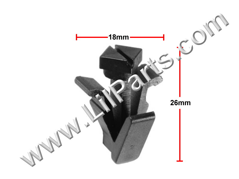 Grille Clip.Compatible with Nissan 76882-0M060; Nissan Frontier, Krom & SL 2006 -, Auveco 21619, PN:[11-632]