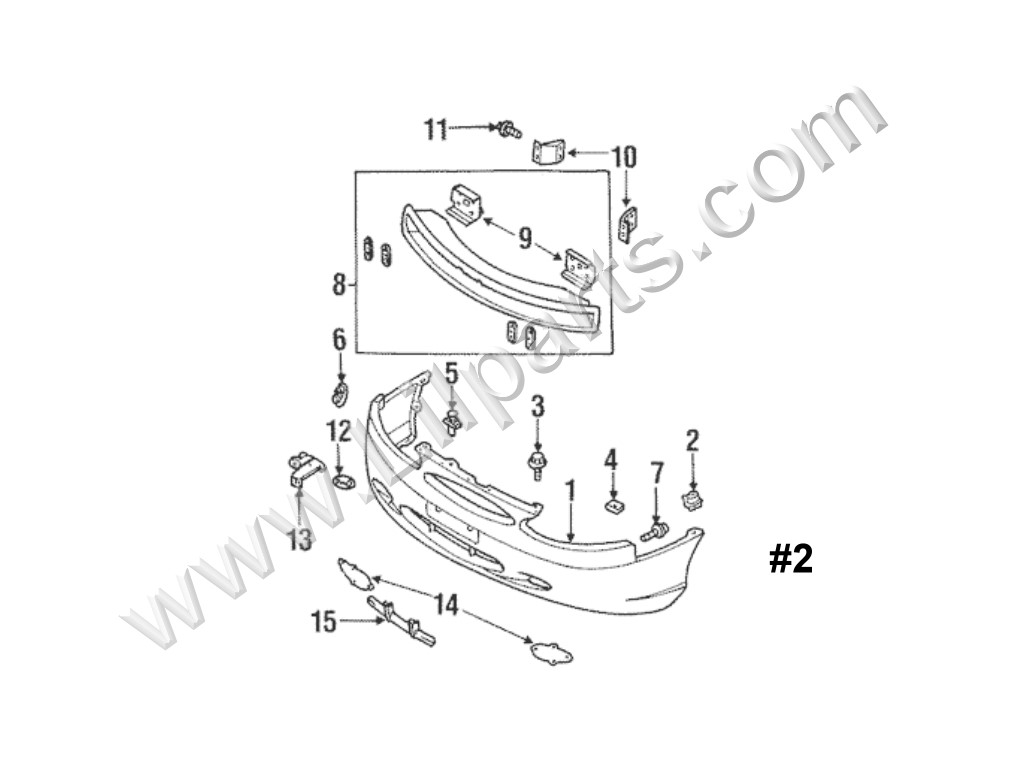 Compatible with Ford: F7CZ-17C756-BA Escort & Tracer 1997 - On N/A Auveco 20336