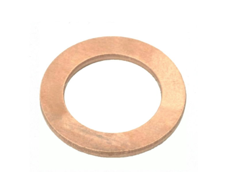 Copper Flat Washer Gasket Copper Crush Sealing Ring for Engine Oil Drain Plug Compatible with Copper Flat Washer M10x14x1mm, Various