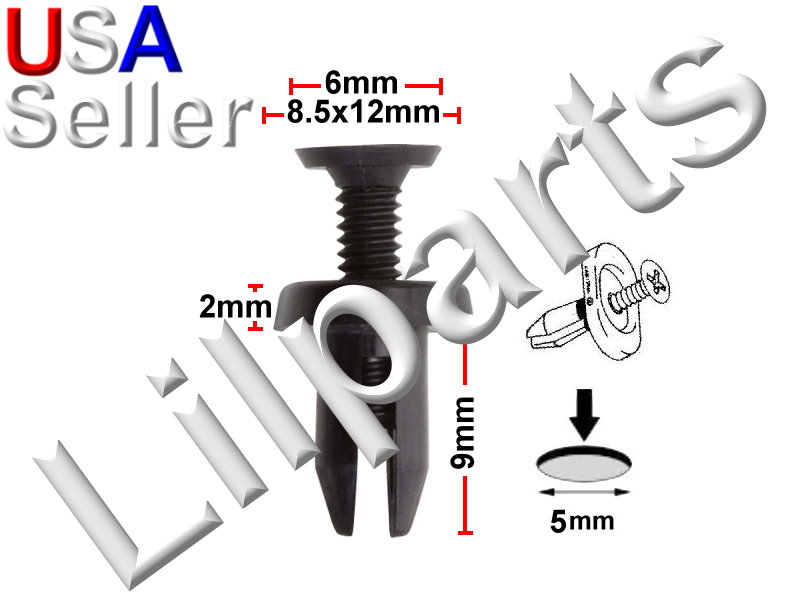 Chrysler push type retainers