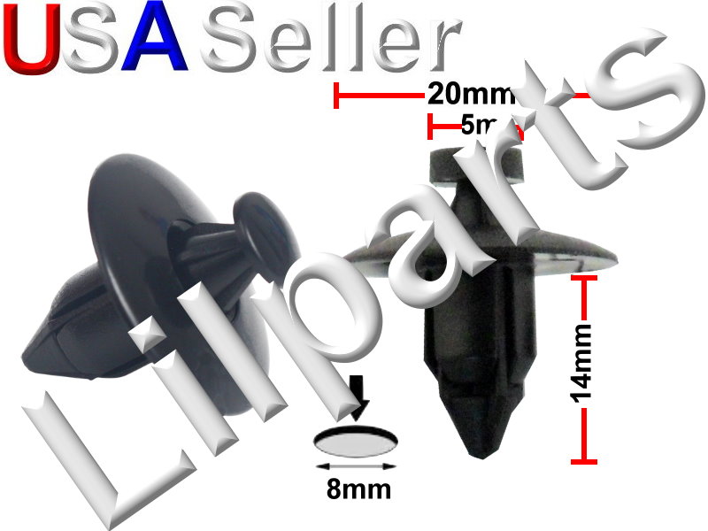 Push type retainers clips nissan toyota #2