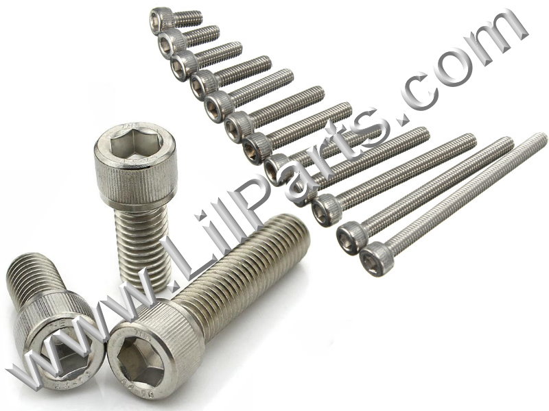 Stainless Steel Allen Hex Head Socket Cap Machine Screws Bolts 304 18-8 DIN912 Fender Body Engine Metric M10-1.50mm x 16mm