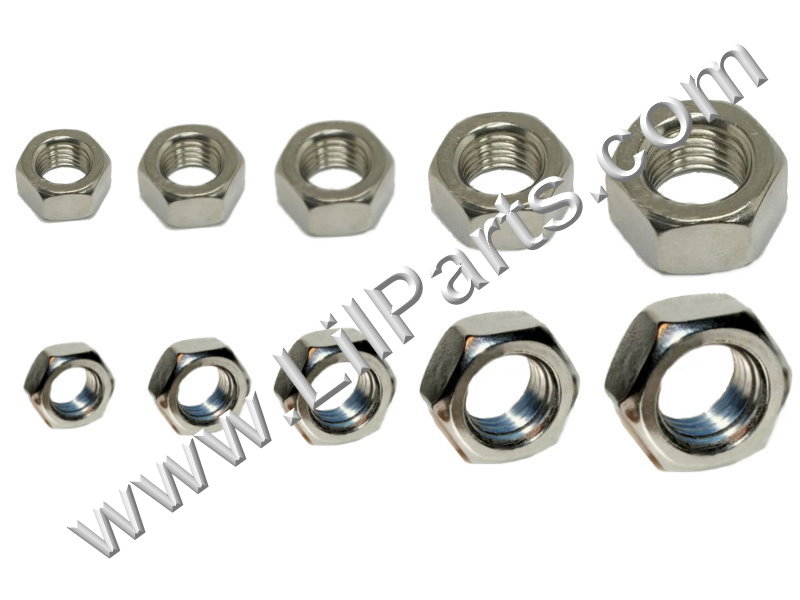 Stainless Steel Hex Nuts 304 18-8 DIN912 Fender Body Engine Metric #10-24