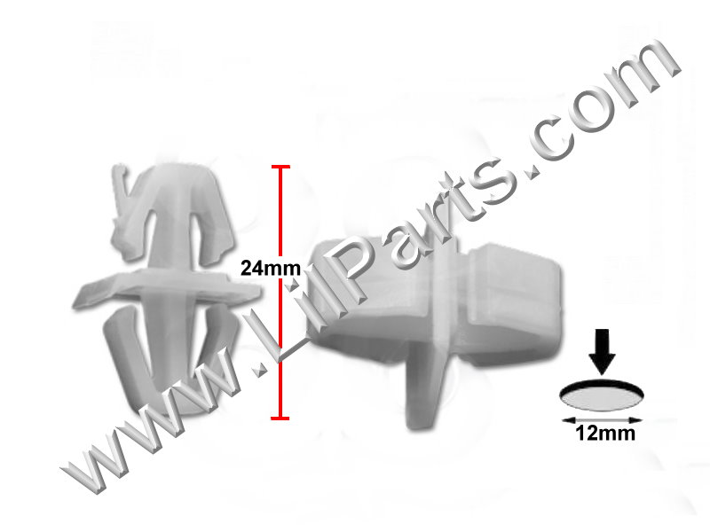 Compatible with Volvo Rocker Molding Clip 30808521  PN:[11-824]