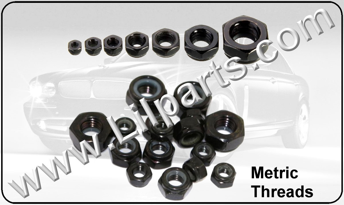 Black Oxide Metric Locking Nuts