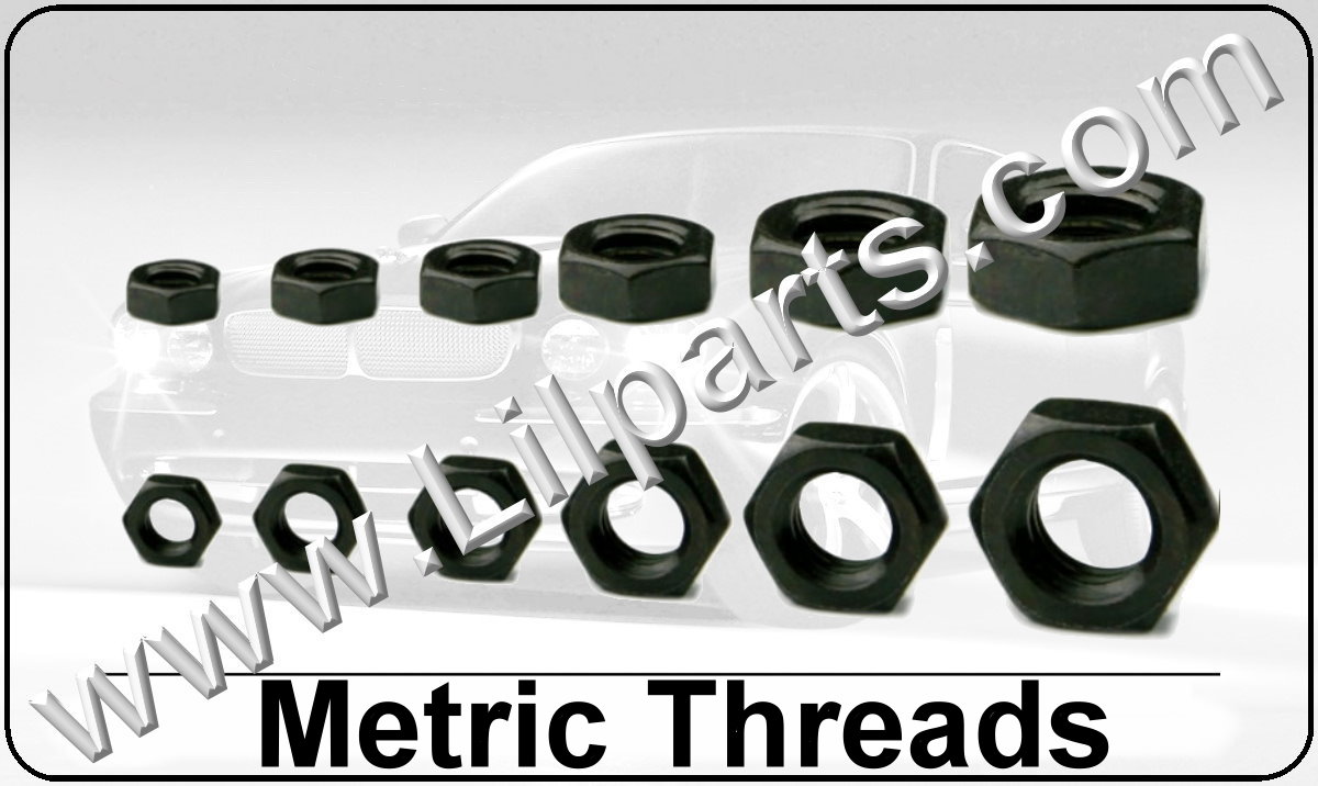 Black Oxide Metric Hex Nuts